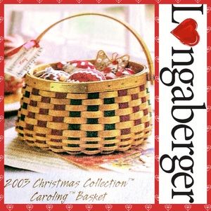 Longaberger Christmas Collection Caroling Basket